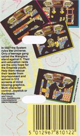 Box back cover for Terminus: The Prison Planet on the Amstrad CPC.