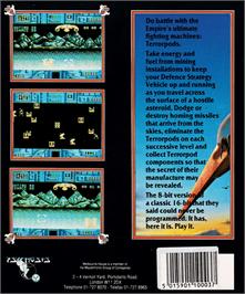 Box back cover for Terrorpods on the Amstrad CPC.