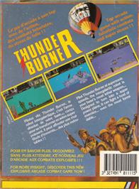 Box back cover for Thunder Burner on the Amstrad CPC.