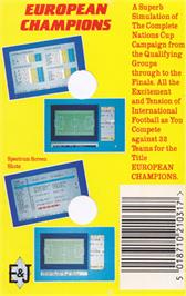 Box back cover for We Are the Champions on the Amstrad CPC.