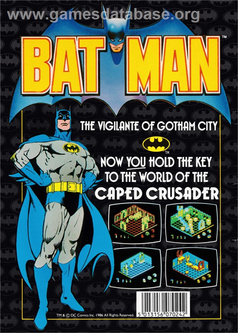 Batman: The Caped Crusader - Amstrad CPC - Artwork - Box Back