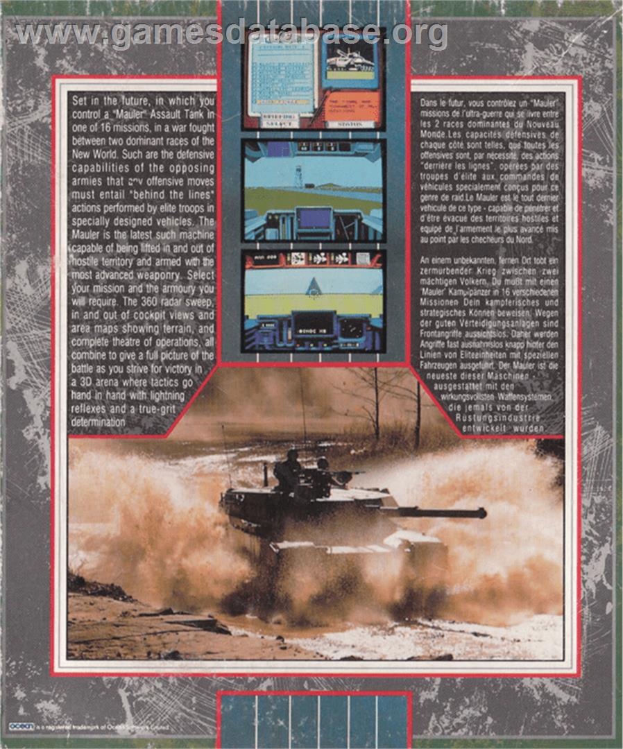 Battle Command - Amstrad CPC - Artwork - Box Back