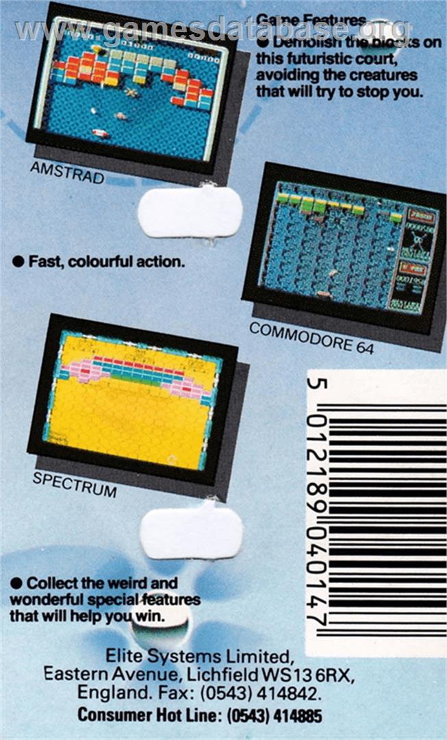 Batty - Amstrad CPC - Artwork - Box Back
