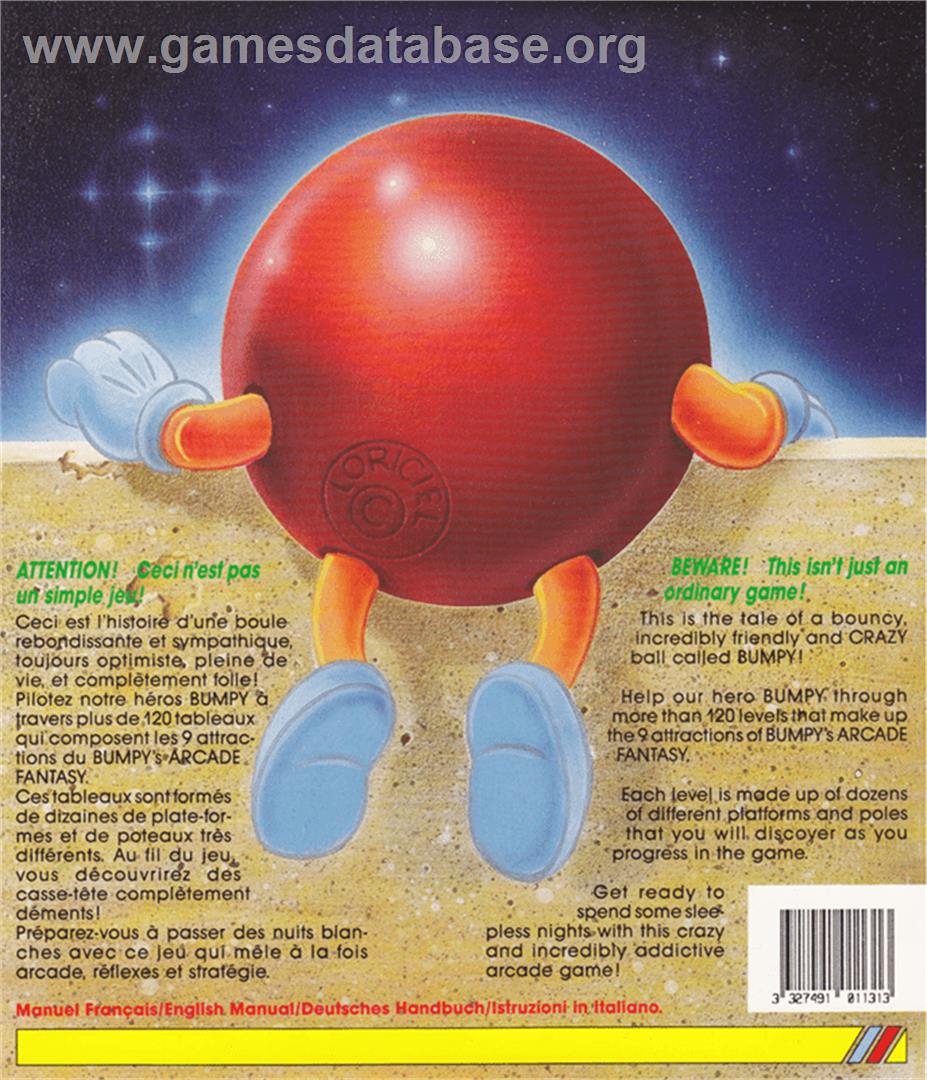Bumpy's Arcade Fantasy - Amstrad CPC - Artwork - Box Back