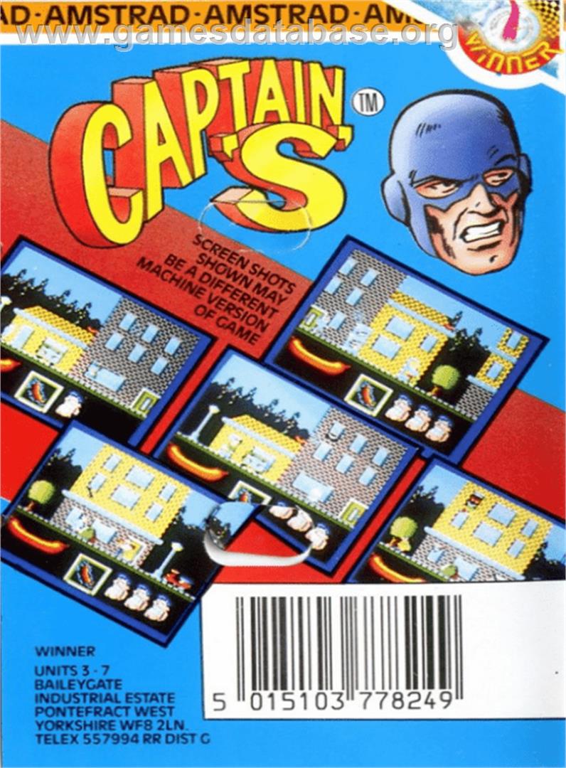 Capitán Sevilla - Amstrad CPC - Artwork - Box Back