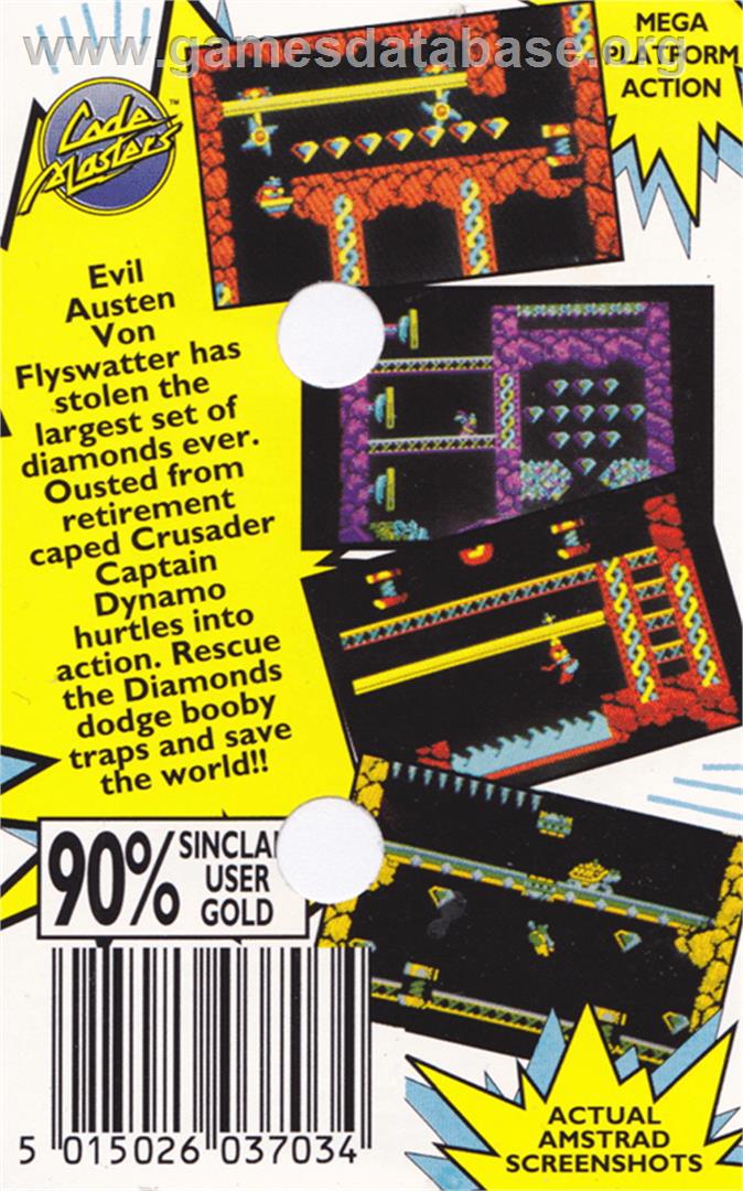 Captain Dynamo - Amstrad CPC - Artwork - Box Back