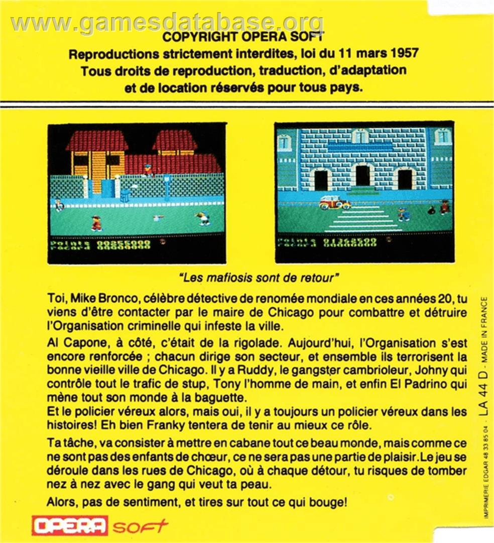 Cosa Nostra - Amstrad CPC - Artwork - Box Back