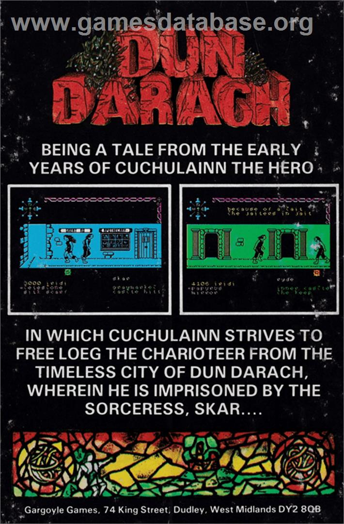 Dun Darach - Amstrad CPC - Artwork - Box Back