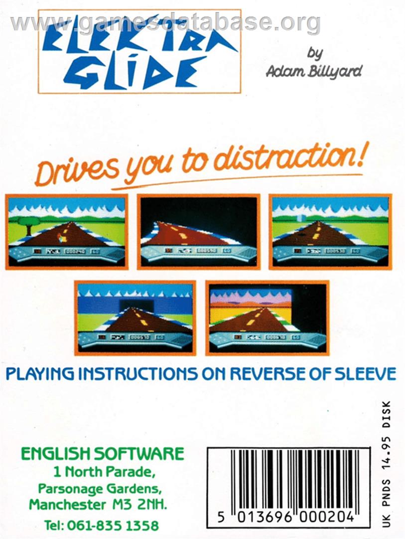 Elektraglide - Amstrad CPC - Artwork - Box Back