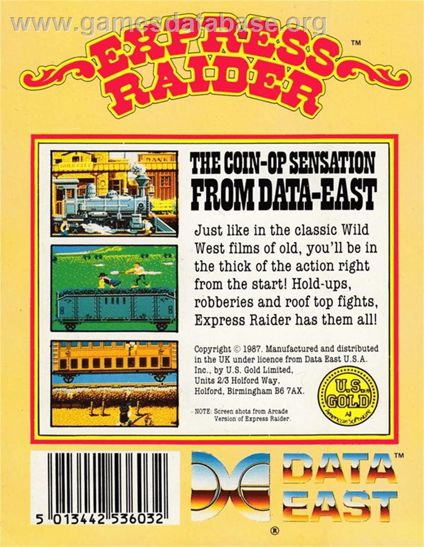 Express Raider - Amstrad CPC - Artwork - Box Back