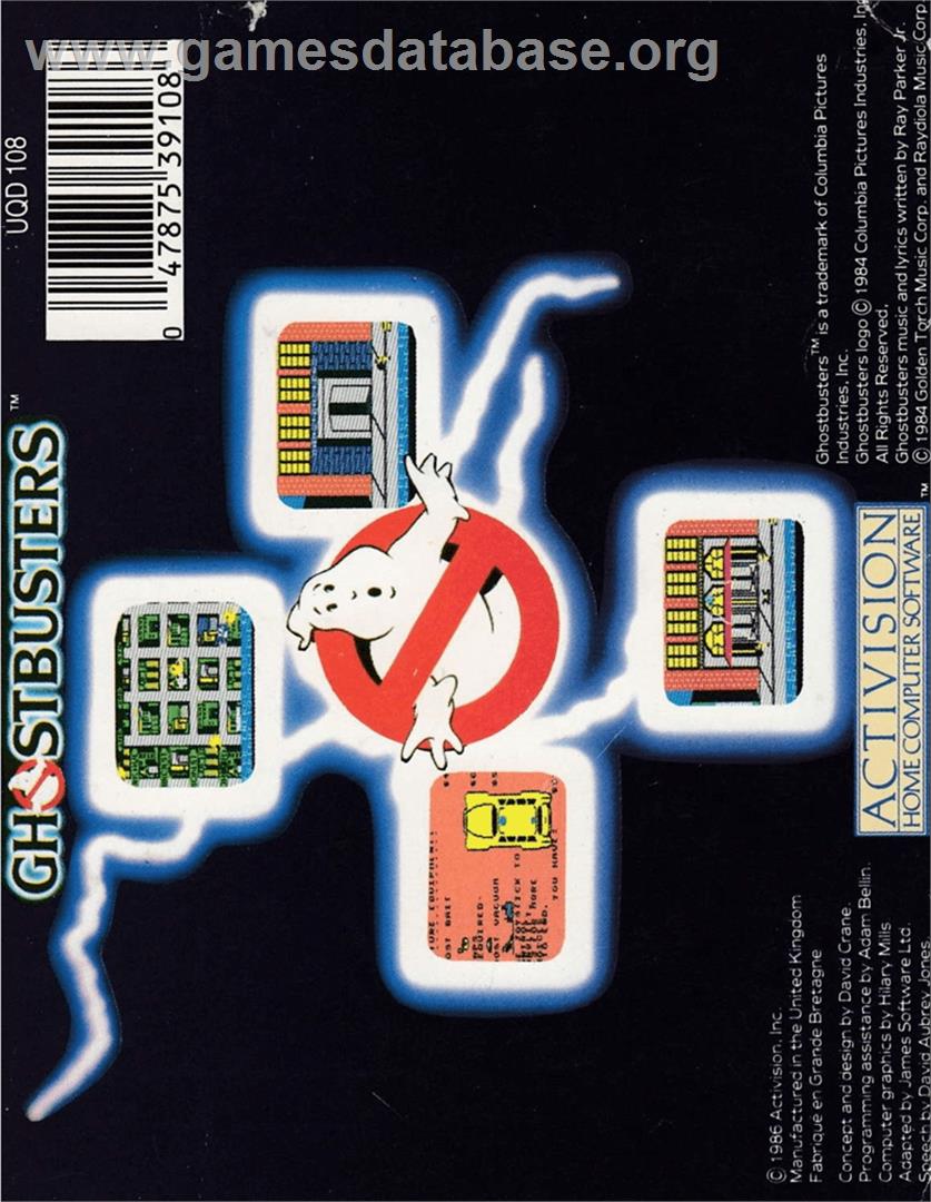 Ghostbusters - Amstrad CPC - Artwork - Box Back