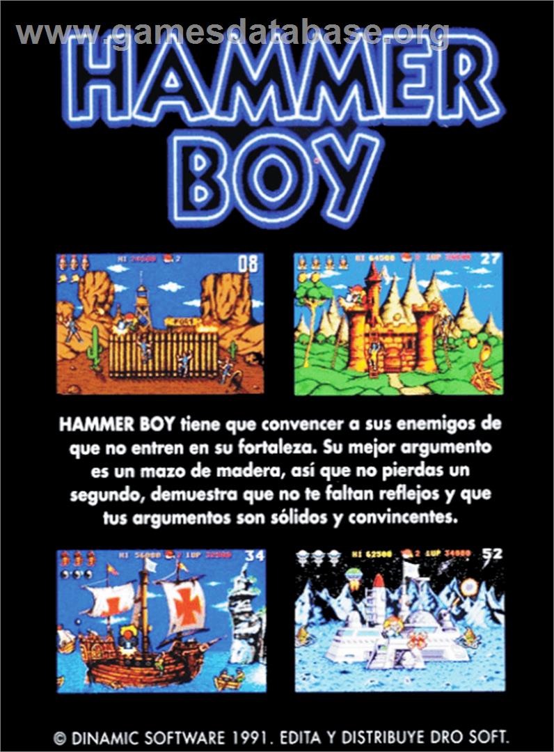 Hammer Boy - Amstrad CPC - Artwork - Box Back