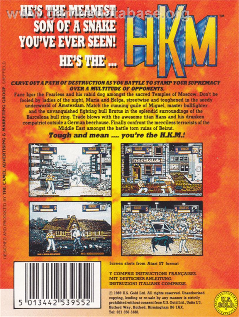 Human Killing Machine - Amstrad CPC - Artwork - Box Back
