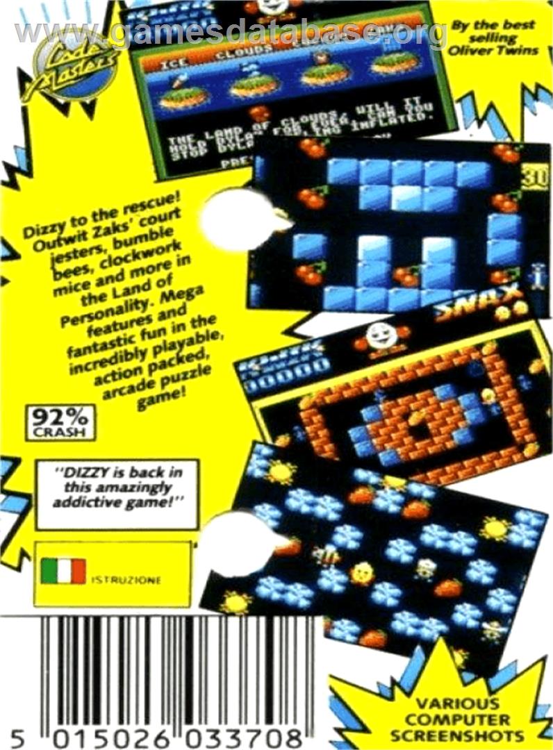 Kwik Snax - Amstrad CPC - Artwork - Box Back