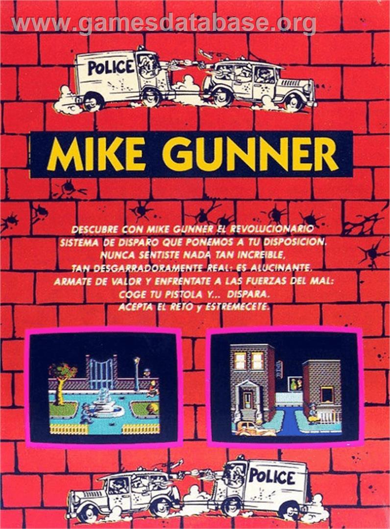Mike Gunner - Amstrad CPC - Artwork - Box Back