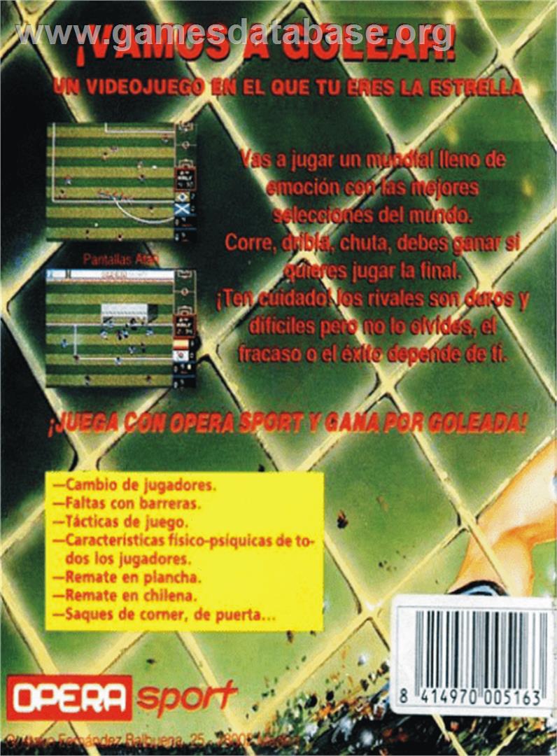 Mundial de Fútbol - Amstrad CPC - Artwork - Box Back