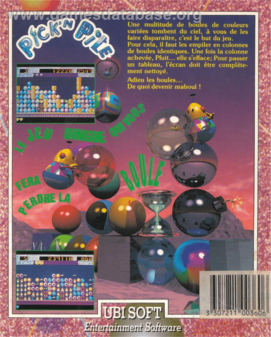 Pick 'n' Pile - Amstrad CPC - Artwork - Box Back