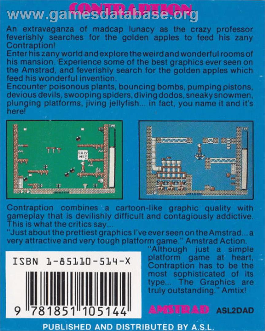 Quattro Cartoon - Amstrad CPC - Artwork - Box Back