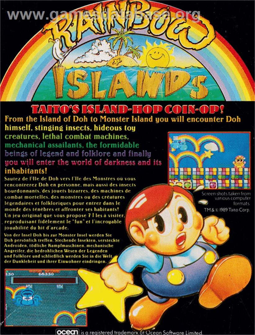 Rainbow Islands: The Story of Bubble Bobble 2 - Amstrad CPC - Artwork - Box Back