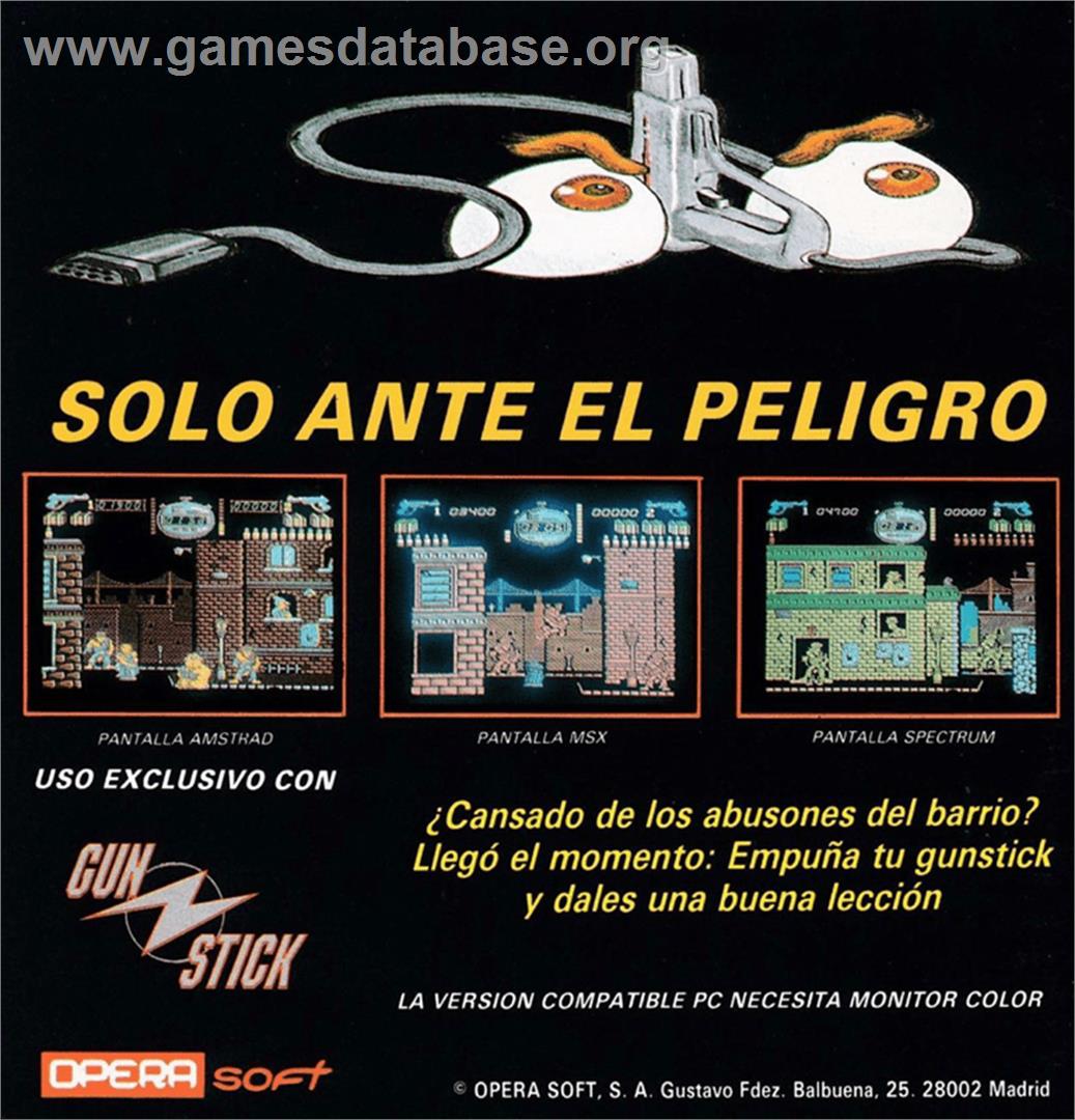 Solo - Amstrad CPC - Artwork - Box Back