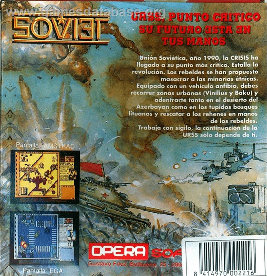 Soviet - Amstrad CPC - Artwork - Box Back
