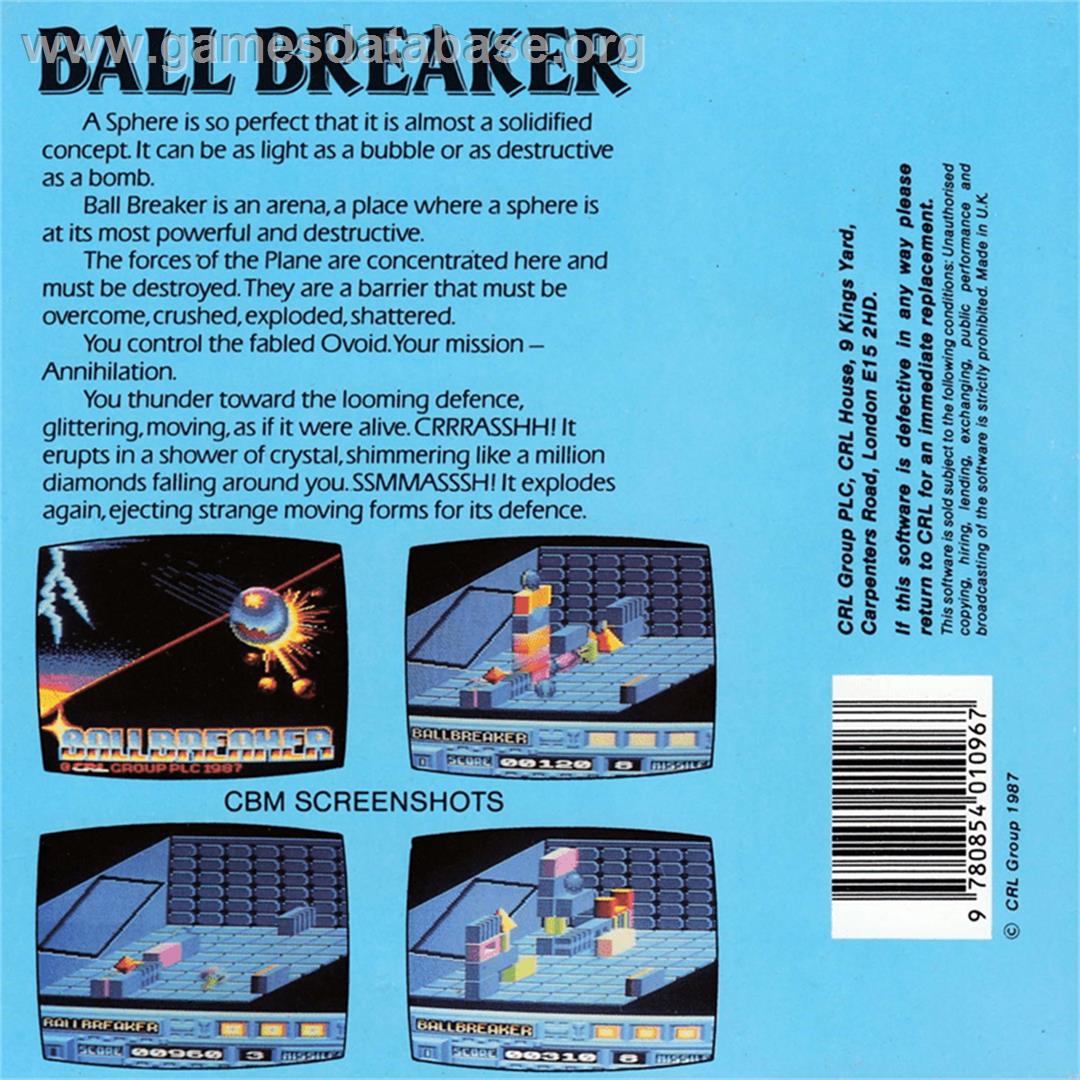 Spellbreaker - Amstrad CPC - Artwork - Box Back