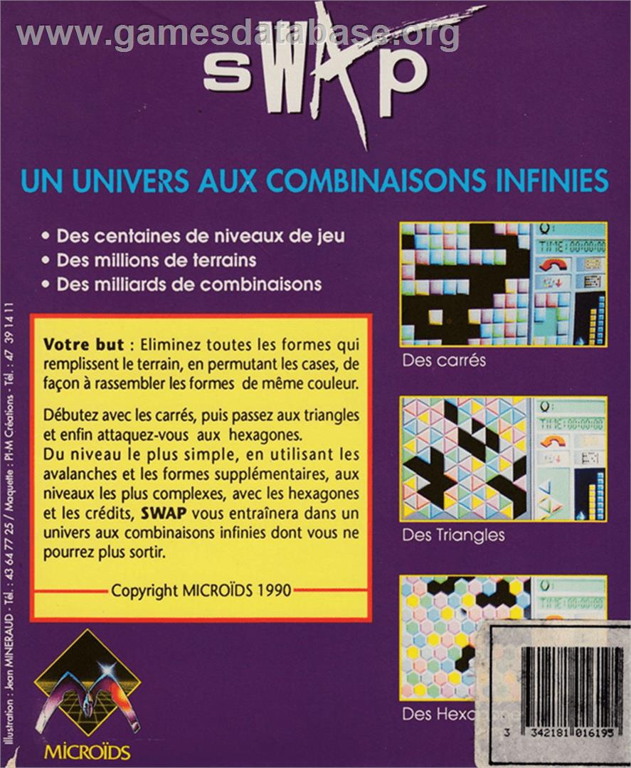 Swap - Amstrad CPC - Artwork - Box Back