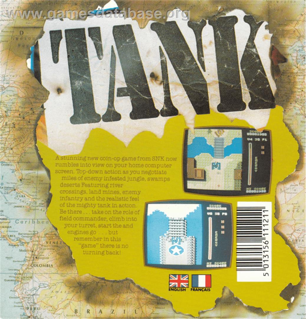 Tank - Amstrad CPC - Artwork - Box Back