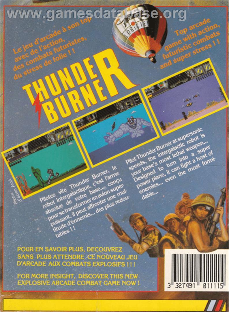 Thunder Burner - Amstrad CPC - Artwork - Box Back
