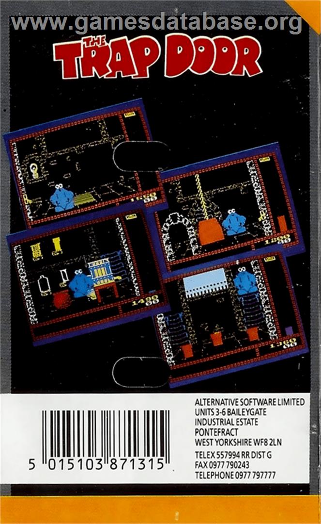 Trap Door - Amstrad CPC - Artwork - Box Back