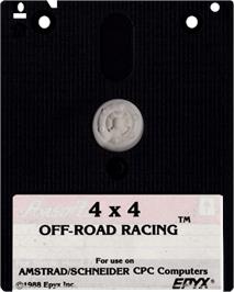Cartridge artwork for 4x4 Off-Road Racing on the Amstrad CPC.