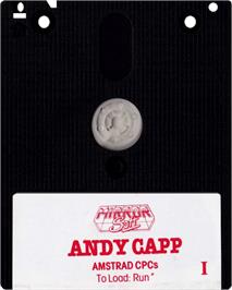 Cartridge artwork for Andy Capp on the Amstrad CPC.