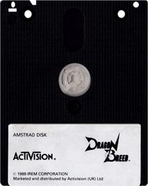 Cartridge artwork for Bad Dudes vs. Dragonninja on the Amstrad CPC.