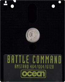 Cartridge artwork for Battle Command on the Amstrad CPC.