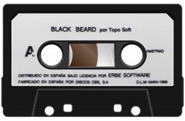 Cartridge artwork for Black Beard on the Amstrad CPC.