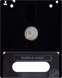 Cartridge artwork for Bubble Dizzy on the Amstrad CPC.