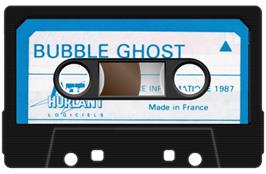 Cartridge artwork for Bubble Ghost on the Amstrad CPC.