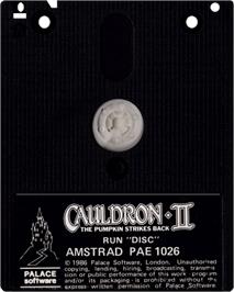 Cartridge artwork for Cauldron 2: The Pumpkin Strikes Back on the Amstrad CPC.