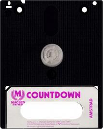 Cartridge artwork for Count Down on the Amstrad CPC.