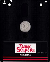 Cartridge artwork for Dark Sceptre on the Amstrad CPC.