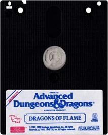 Cartridge artwork for Dragons of Flame on the Amstrad CPC.