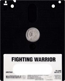 Cartridge artwork for Fighting Warrior on the Amstrad CPC.