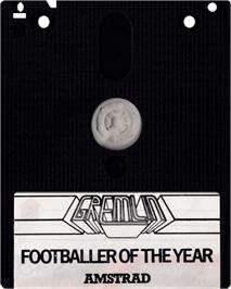 Cartridge artwork for Footballer of the Year on the Amstrad CPC.