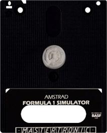 Cartridge artwork for Formula 1 Simulator on the Amstrad CPC.