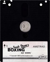 Cartridge artwork for Frank Bruno's Boxing on the Amstrad CPC.