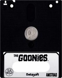 Cartridge artwork for Goonies, The on the Amstrad CPC.