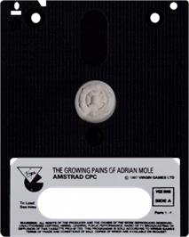 Cartridge artwork for Growing Pains of Adrian Mole on the Amstrad CPC.