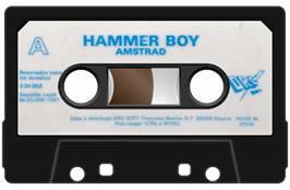 Cartridge artwork for Hammer Boy on the Amstrad CPC.