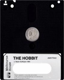 Cartridge artwork for Hobbit on the Amstrad CPC.