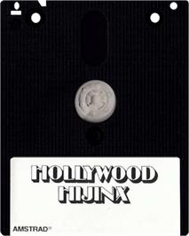 Cartridge artwork for Hollywood Hijinx on the Amstrad CPC.